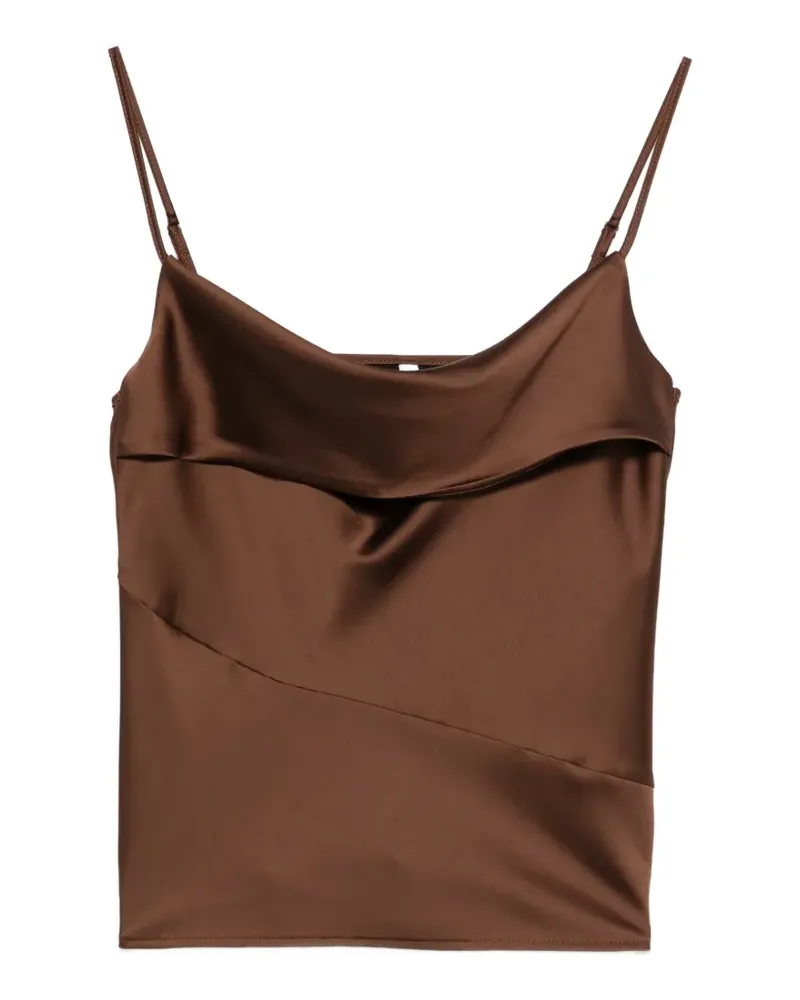 IMPERIAL Drapierte Bluse - Braun Braun