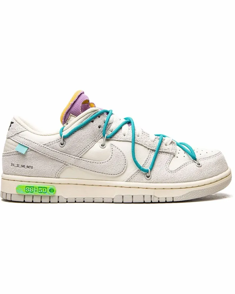 Nike x Off-White Dunk Low Lot 36 Sneakers - Nude Nude