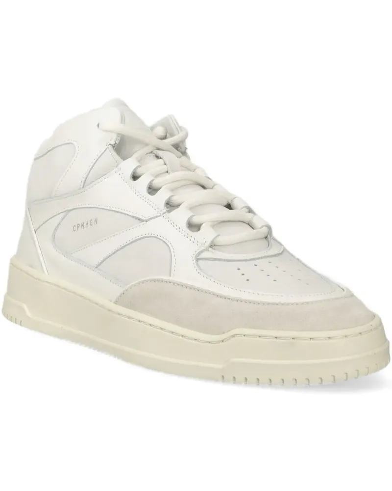 Copenhagen High-Top-Sneakers mit Kontrasteinsätzen - Weiß Weiß