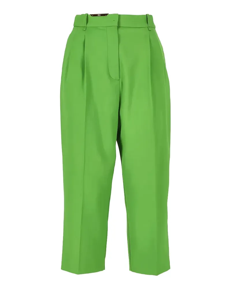 Elisabetta Franchi pleat-detail trousers - Grün Grün