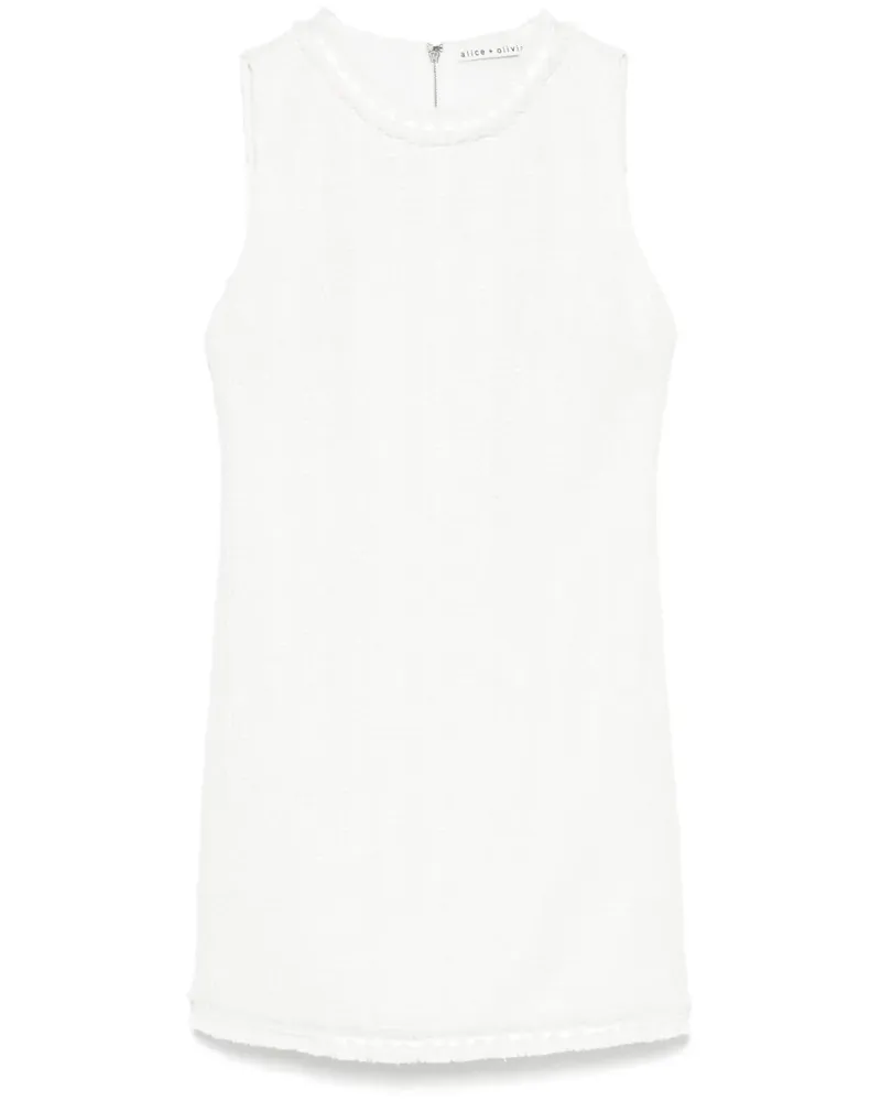 Alice + Olivia Coley Minikleid - Weiß Weiß