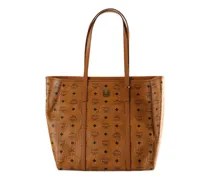 Shopper mit Logo-Print - Braun