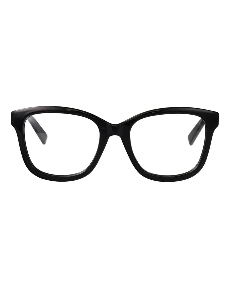 Gucci Web stripe square-frame glasses - Schwarz Schwarz