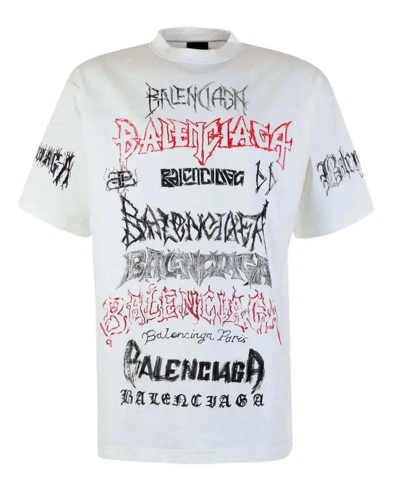 Balenciaga DIY Metal T-Shirt - Weiß Weiß