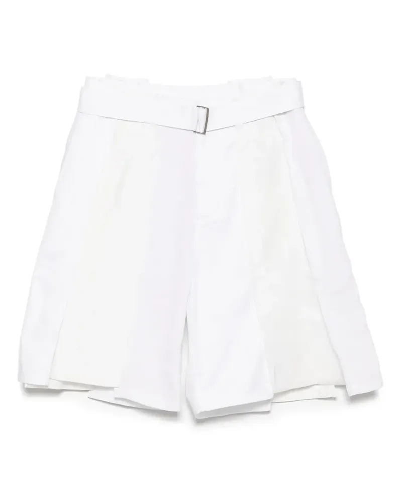 SONGZIO Shorts mit Gürtel - Weiß Weiß