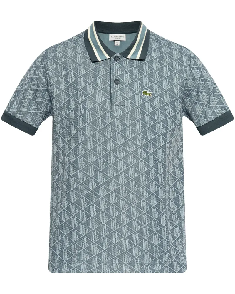 Lacoste Poloshirt mit Jacquardmuster - Blau Blau