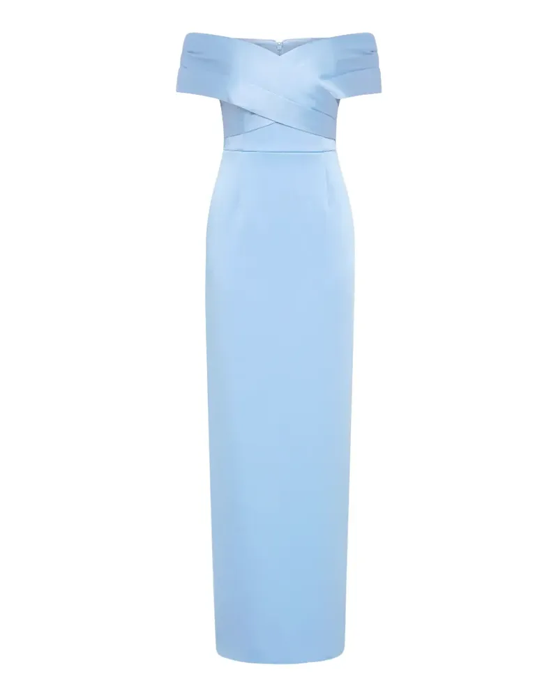 Rebecca Vallance Schulterfreies Kai Maxikleid - Blau Blau