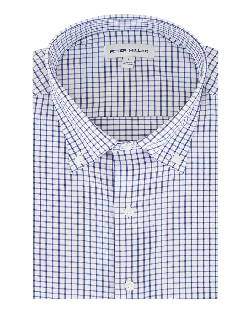 Peter Millar Hanford check-pattern button-down shirt - Blau Blau