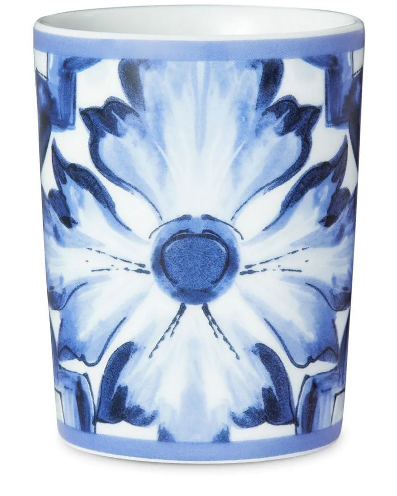Dolce & Gabbana Blu Mediterraneo Trinkglas aus Porzellan - Weiß Weiß