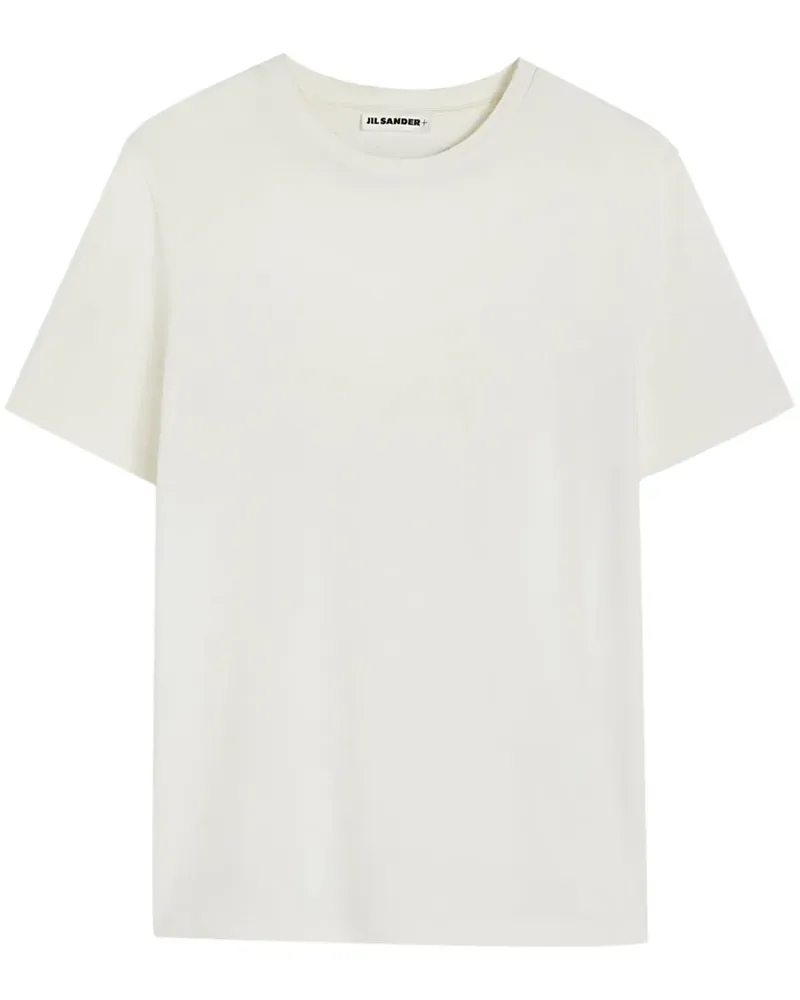 Jil Sander T-Shirt mit Rundhalsausschnitt - Weiß Weiß