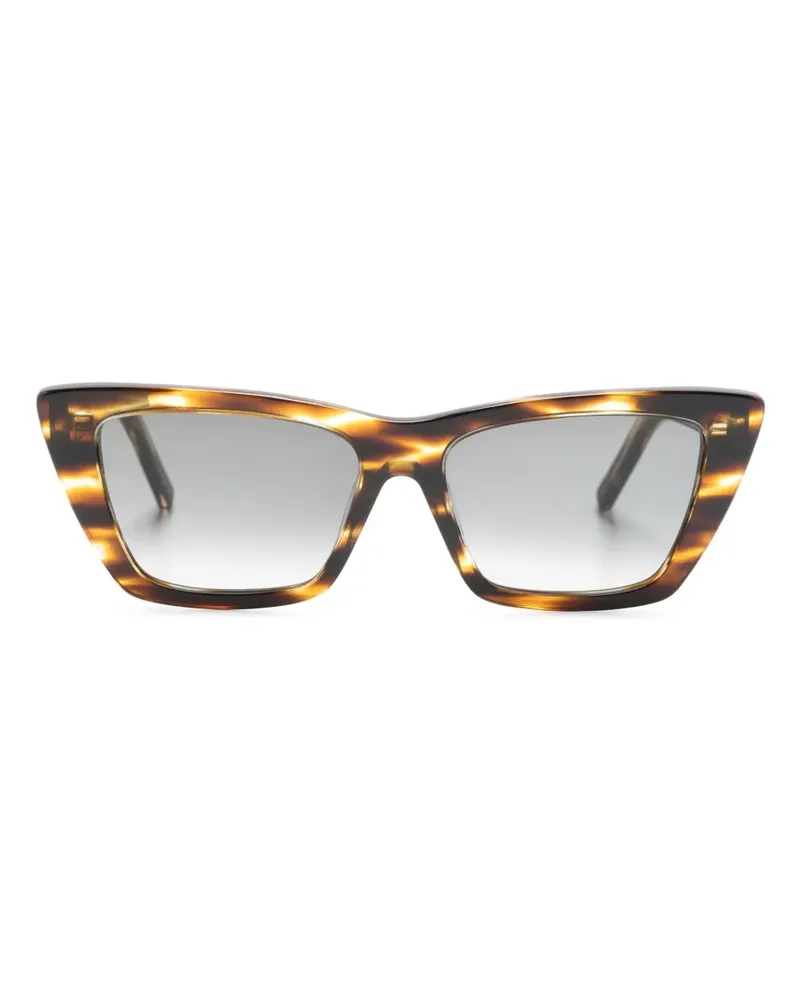 Saint Laurent Mica Cat-Eye-Sonnenbrille - Braun Braun