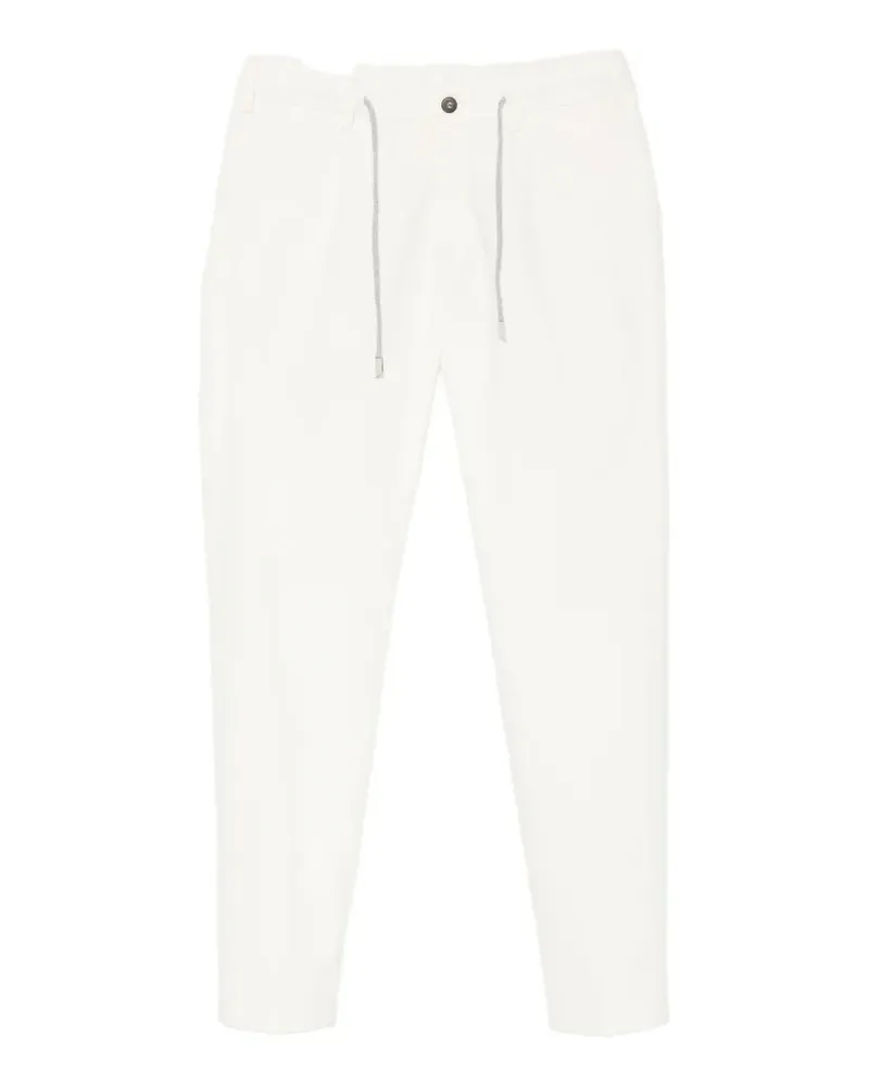 Eleventy drawstring pleated trousers - Weiß Weiß