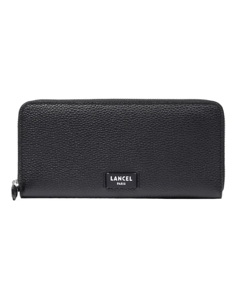 Lancel grained leather wallet - Schwarz Schwarz