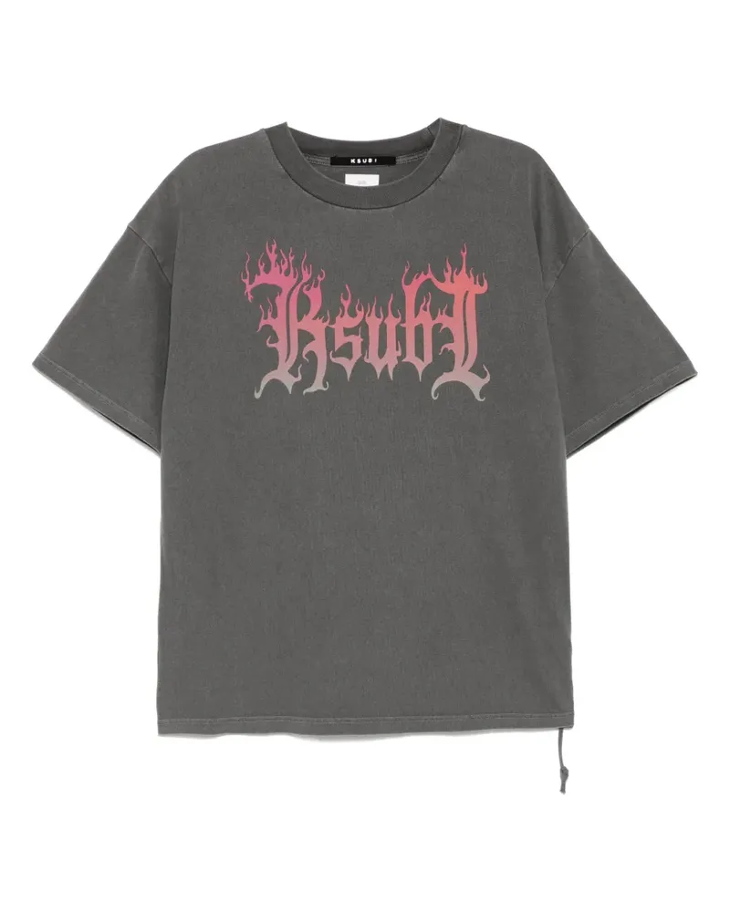 ksubi Fuego Ekcess T-Shirt - Grau Grau