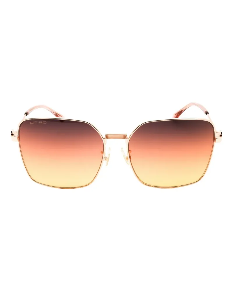 Etro geometric-frame sunglasses - Rosa Rosa