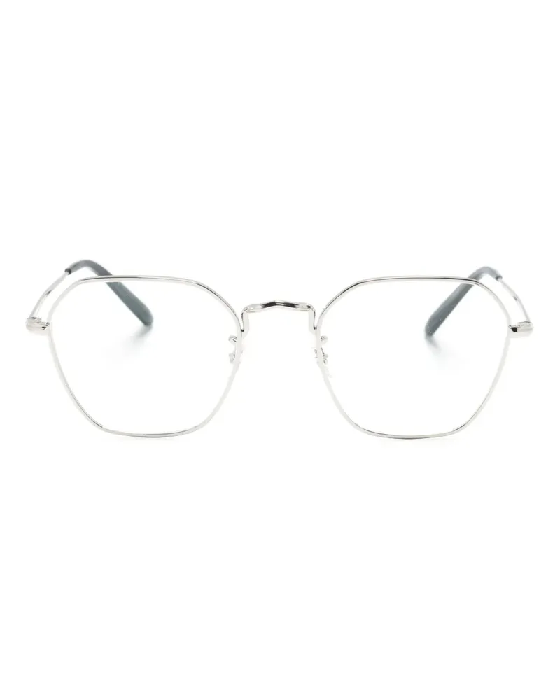 Oliver Peoples Eckige Levison Brille - Silber Silber
