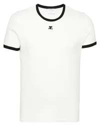 Courrèges Contrast T-Shirt Weiß