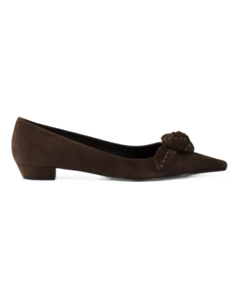 Prada Ballerinas aus Wildleder - Braun Braun