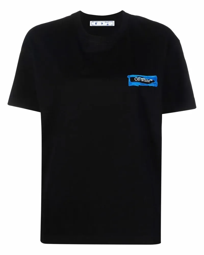 OFF-WHITE T-Shirt mit Pfeil-Print - Schwarz Schwarz