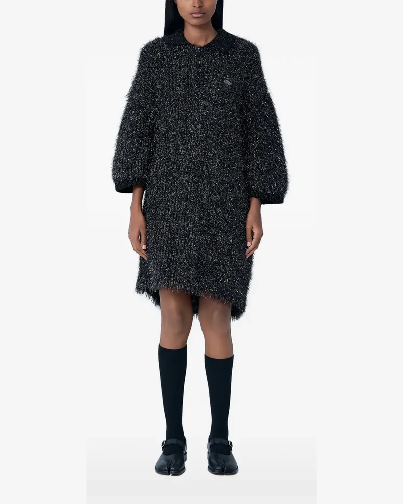 Lacoste logo-detail sweater dress - Schwarz Schwarz