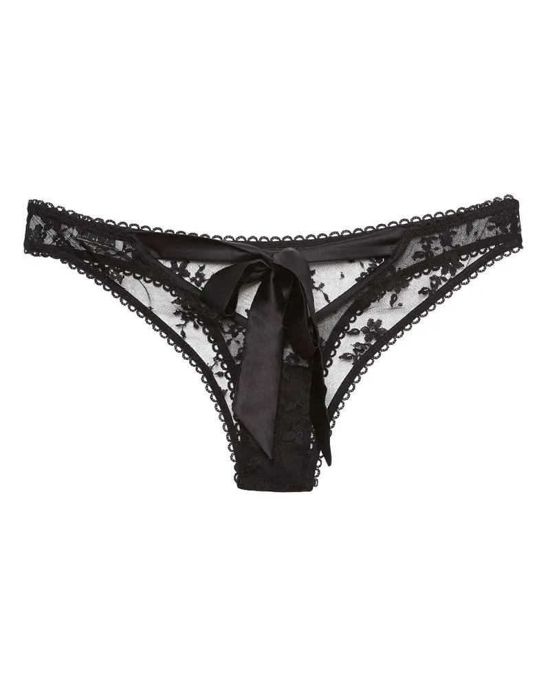 Fleur Du Mal Untie Me Cheeky Tanga - Schwarz Schwarz