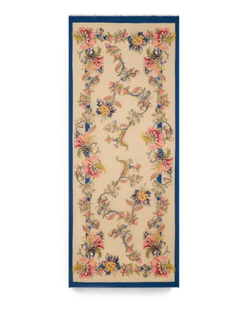 Etro Schal mit Jacquard-Blumenmuster - Nude Nude