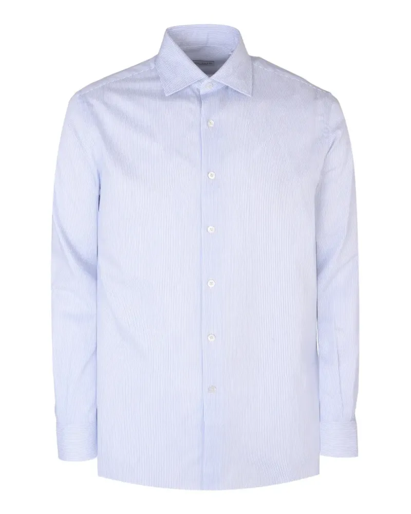 Pal Zileri striped cotton shirt - Weiß Weiß