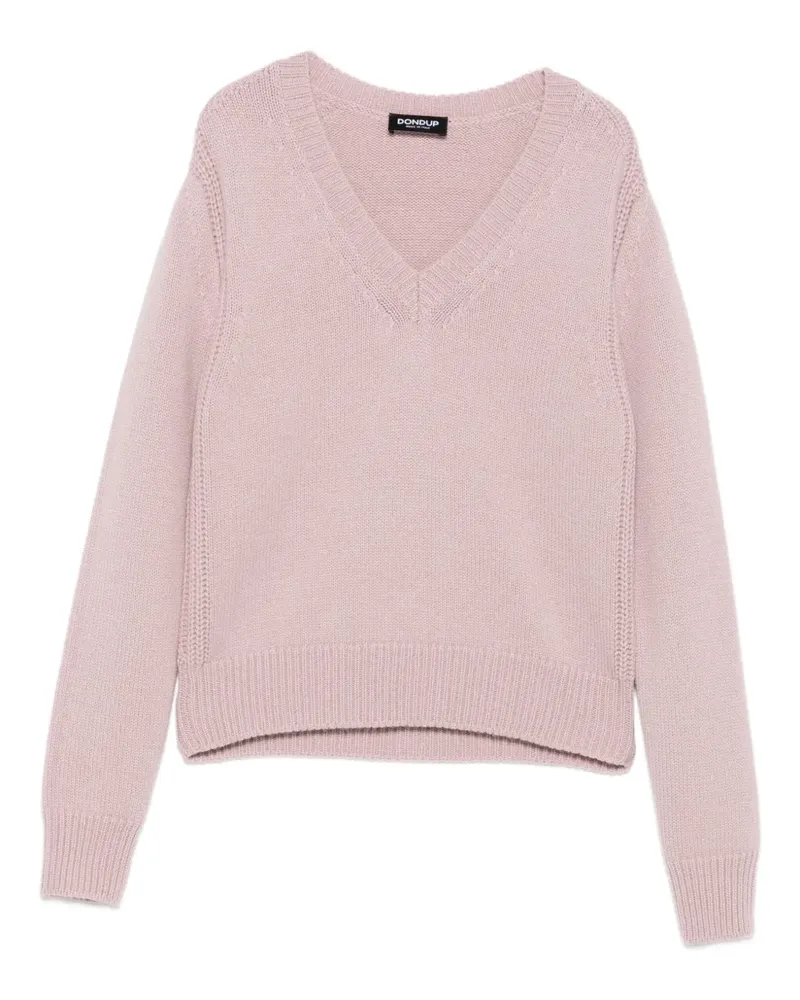 Dondup Pullover mit V-Ausschnitt - Rosa Rosa