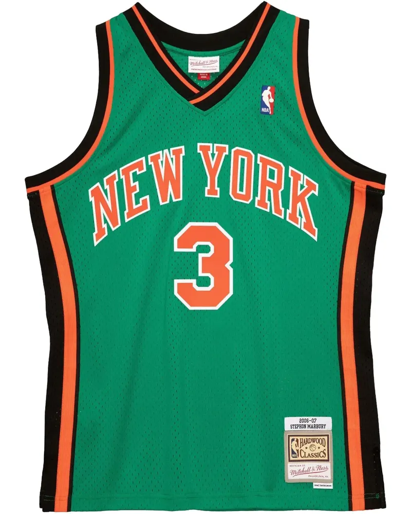 Mitchell & Ness NBA Swingman "Knicks 2006 Stephon Marbury" Trikot - Grün Grün