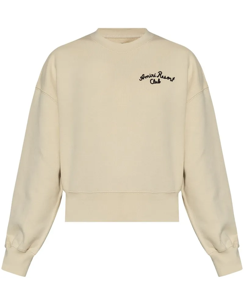 Amiri Resort Club Sweatshirt Nude