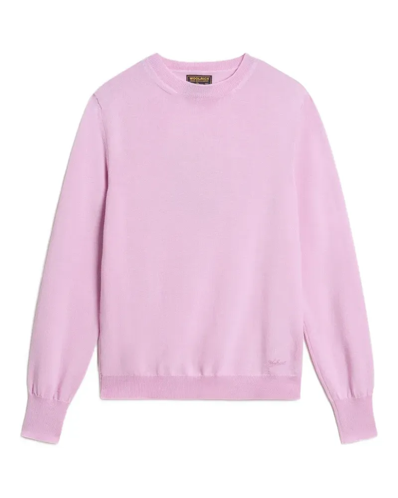 Woolrich virgin wool crew-neck sweater - Rosa Rosa