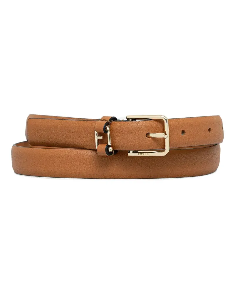 Furla Schnallengürtel aus Leder - Braun Braun