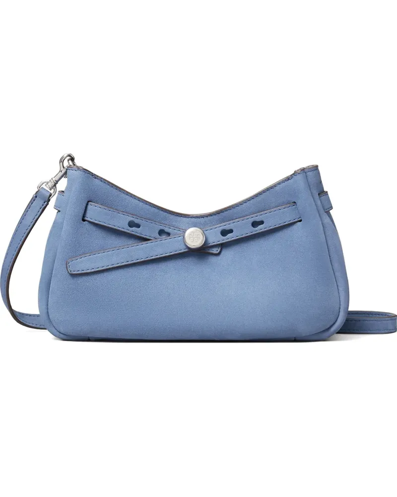 Tory Burch Romy nubuck zip-top crossbody bag - Blau Blau