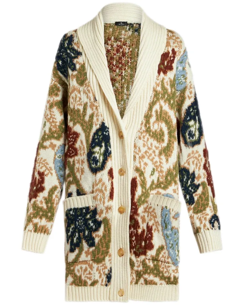 Etro Cardigan aus Paisley-Jacquard - Nude Nude