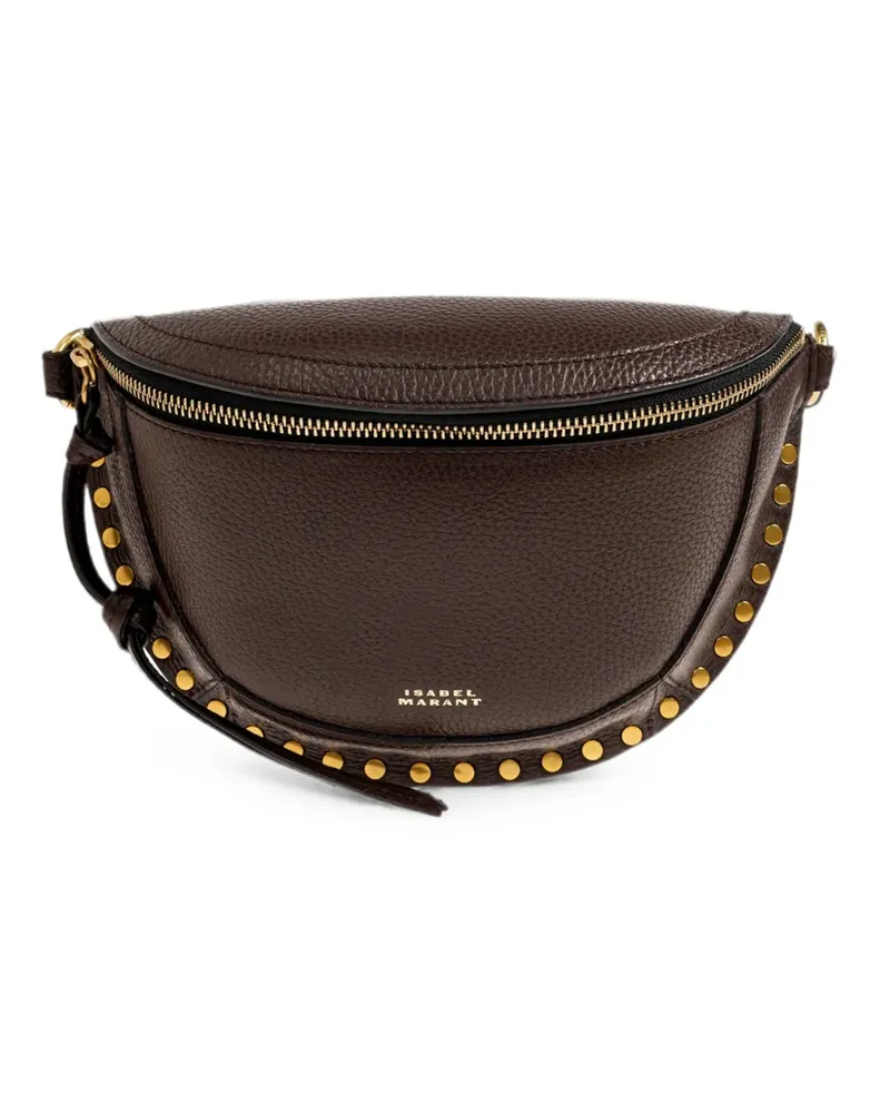 Isabel Marant Skano Schultertasche mit Nieten - Braun Braun