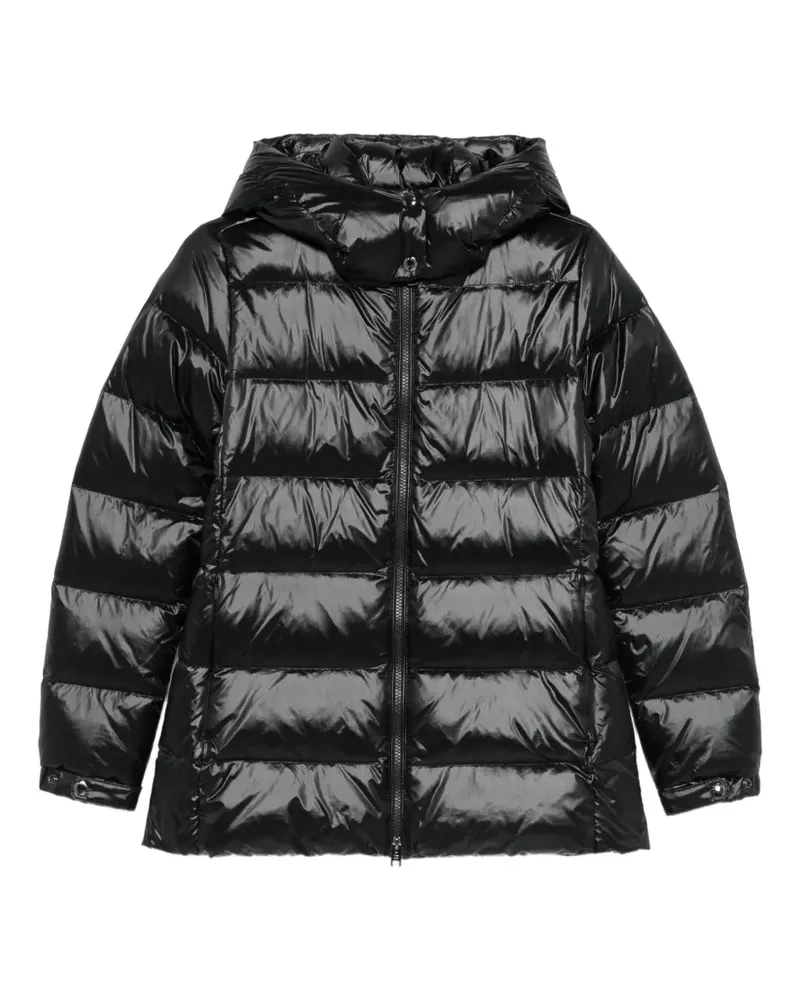 Woolrich quilted hooded coat - Schwarz Schwarz
