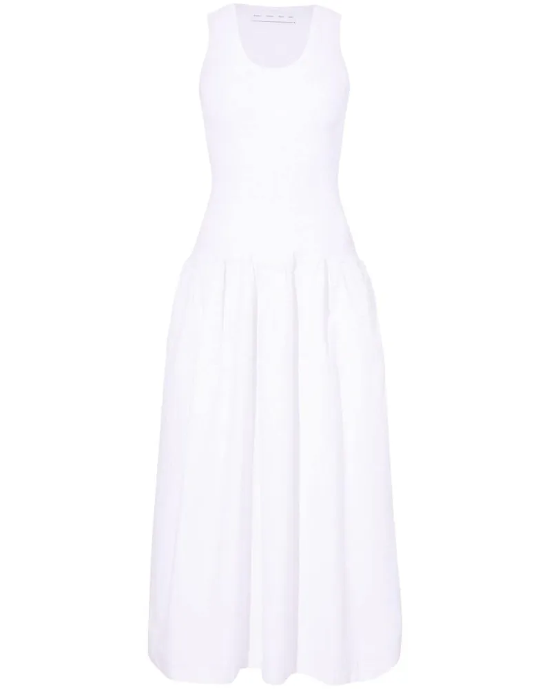 Proenza Schouler Kleid mit U-Ausschnitt - Weiß Weiß