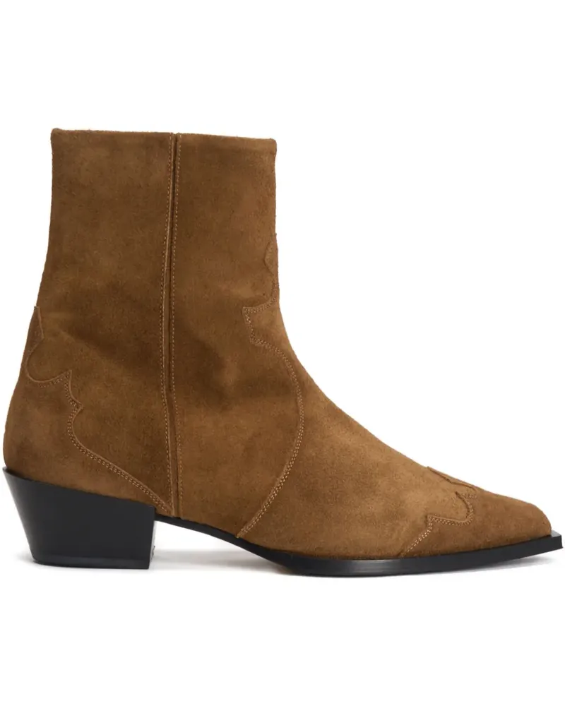 aeyde Hester suede ankle boots - Braun Braun