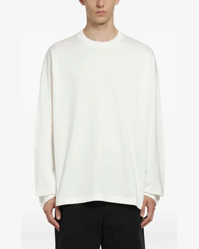 Jil Sander Klassisches Langarmshirt - Weiß Weiß