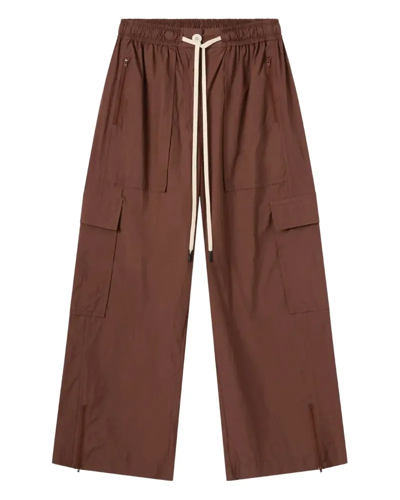 Lee Mathews Hose mit aufgesetzter Tasche - Braun Braun