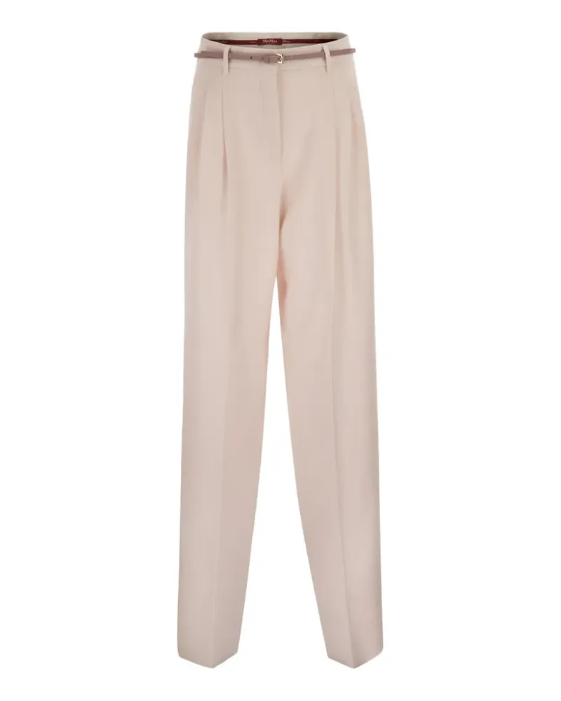 Max Mara Mstcorvino Hose mit Gürtel - Nude Nude