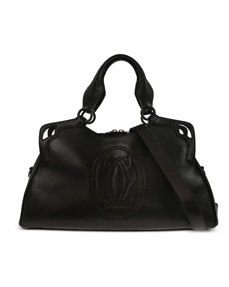 Cartier 2010s Marcello logo-embossed handbag - Braun Braun