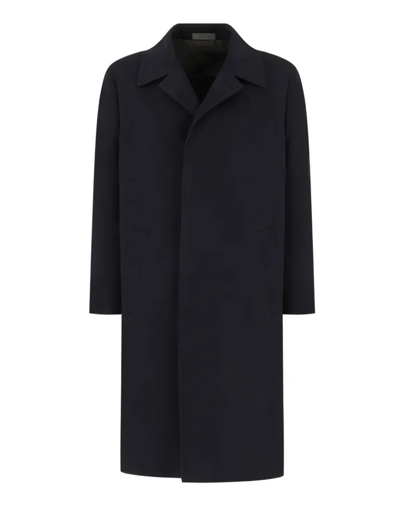 Corneliani Mantel mit verdecktem Verschluss - Blau Blau