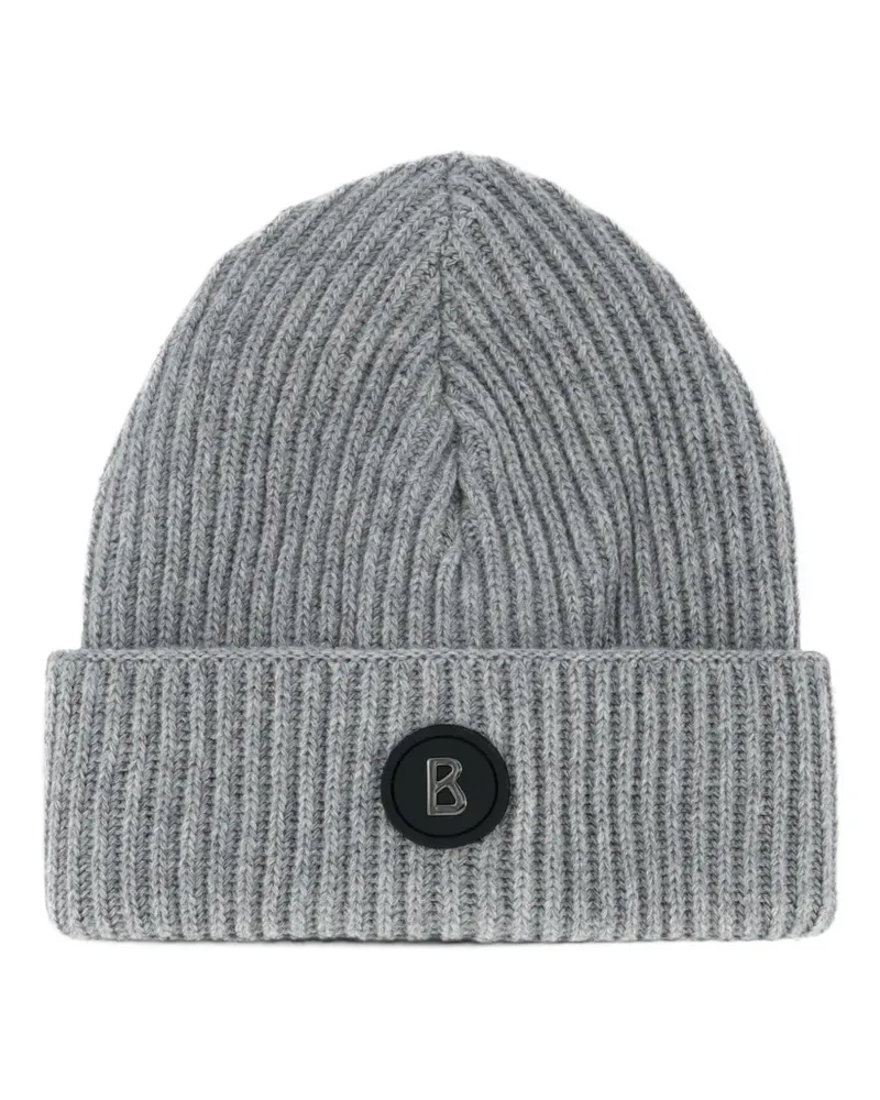Bogner Gustav's ribbed-knit beanie hat - Grau Grau