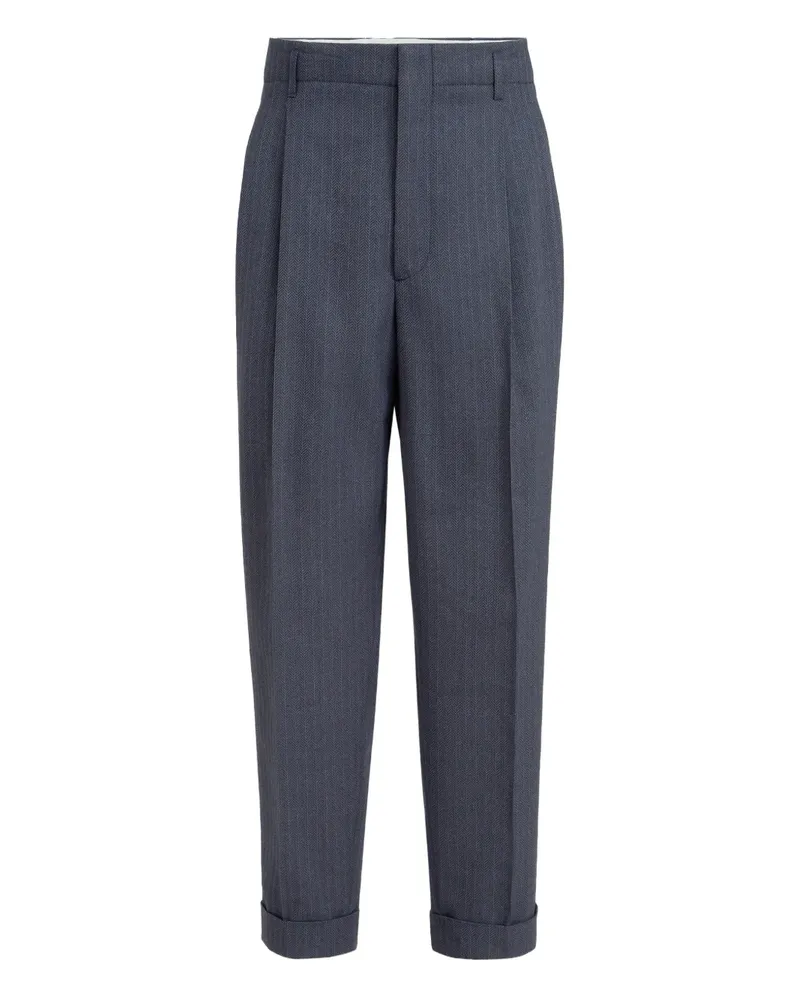 Brunello Cucinelli Plissierte Hose - Blau Blau