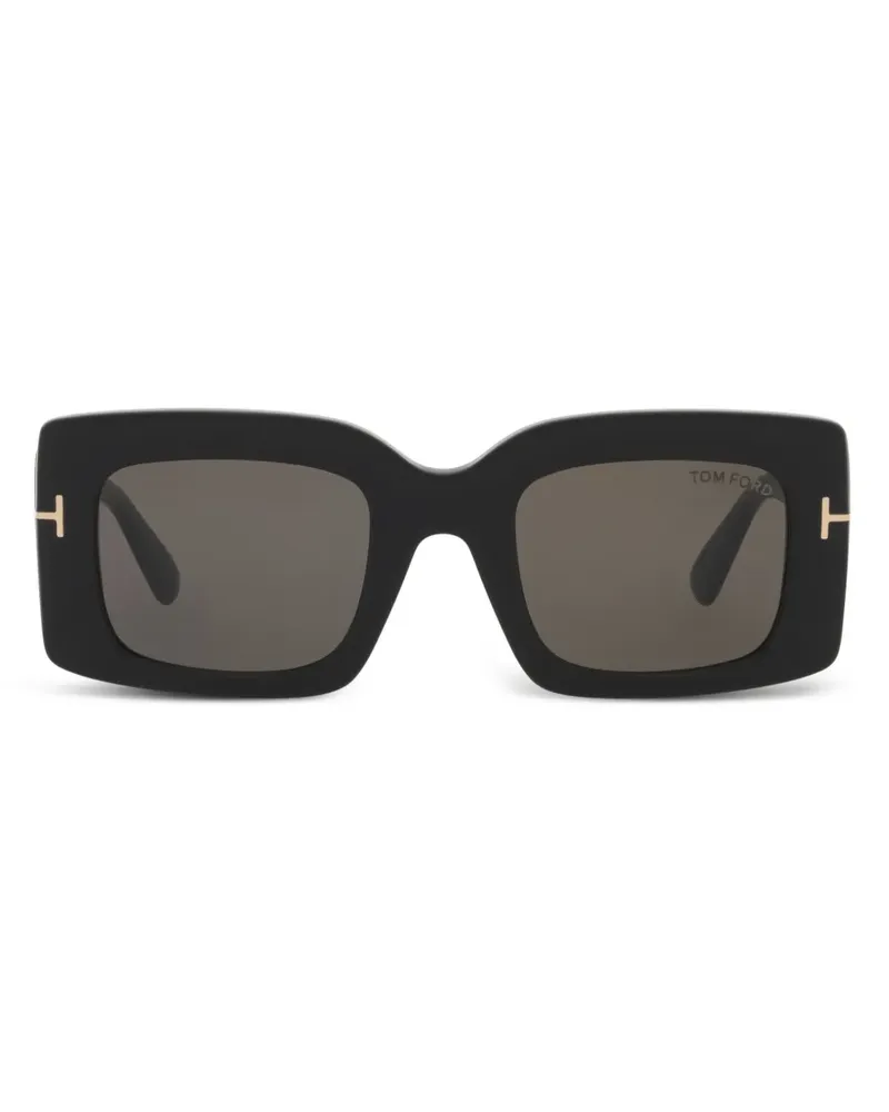 Tom Ford Sonnenbrille mit eckigem Gestell - Schwarz Schwarz