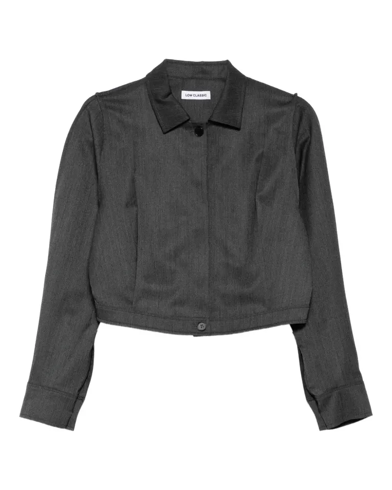 LOW CLASSIC pinched shirt jacket - Grau Grau