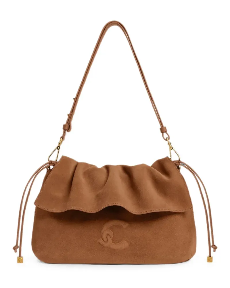 Coccinelle Lidia Schultertasche mit Rüschen - Braun Braun