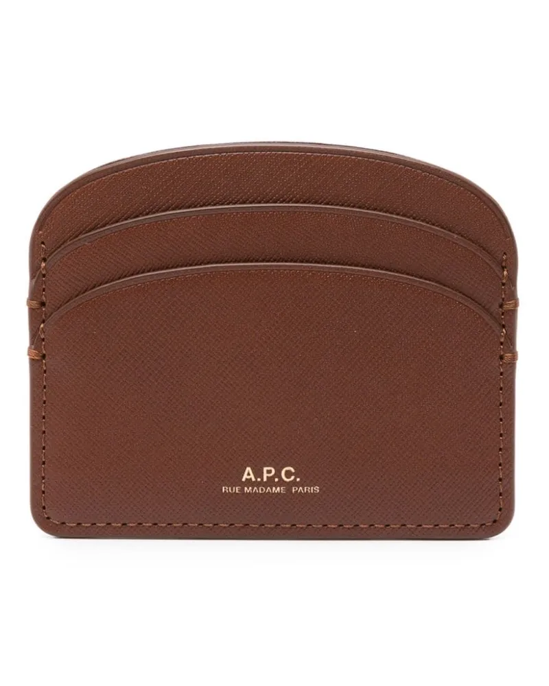 A.P.C. Klassisches Kartenetui Braun