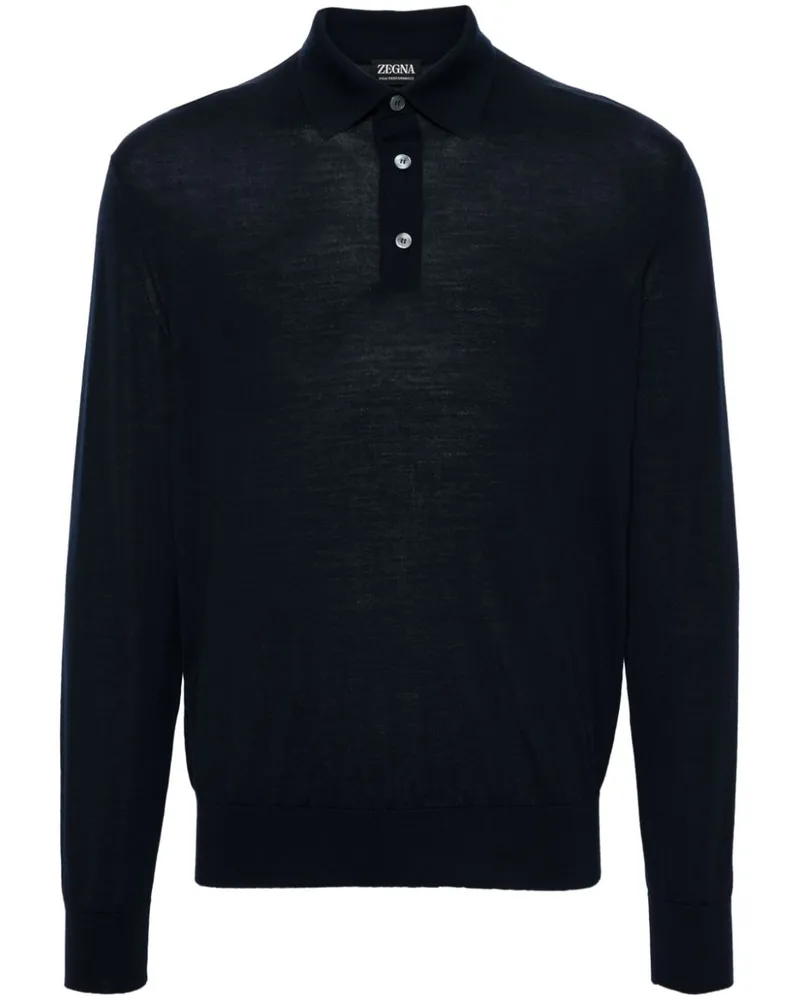 Ermenegildo Zegna Klassisches Poloshirt - Blau Blau